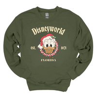 Retro Disney Matching Characters Christmas Trip T_Shirt_ Vintage Mickey Minnie, Donald_ Goofy_ Pluto Holiday Tee Comfort  Noahs Ark Box Family Tee Colors