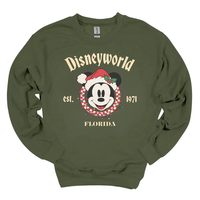 Retro Disney Matching Characters Christmas Trip T_Shirt_ Vintage Mickey Minnie, Donald_ Goofy_ Pluto Holiday Tee Comfort  Noahs Ark Box Family Tee Colors