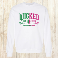 Wicked Changed For Good Embroidery Design, Wicked Musical Inspired Embroidery Sweatshirt Noahs Ark Box