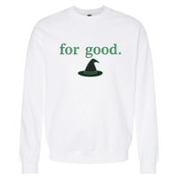 For Good Embroidered Sweatshirt, Good Wicked Inspired Sweatshirt, Aesthetic Changed For Good Sweatshirt, Wizard Of Oz Sweater Noahs Ark Box
