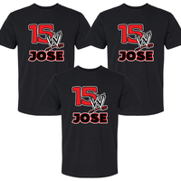 Custom Wrestling Birthday Tee