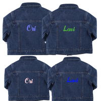 CUSTOM REQUEST Embroidery Name  Infant Jean Jackets 