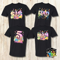 Disney Princess Birthday Family Shirts 