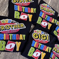 Family Matching Uno Birthday Party Shirt custom birthday tshirt noahs ark box 1