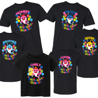 Baby Shark Birthday Girl for Birthday Shirts - Personalized Party Theme for Kids 