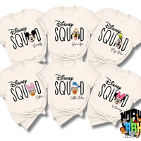 Custom Disney Squad Mickey and Friends T-Shirt