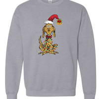 Whimsical Christmas Tree Sweatshirt, With Dog Max Whoville Tree Shirt, Whimsical Green Star, Trendy Shirt,Kids sweatshirt,Women's sweatshirt