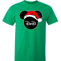 Disney Christmas Family Mickey and Minnie Santa Custom T-Shirts