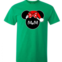 Disney Christmas Family Mickey and Minnie Santa Custom T-Shirts