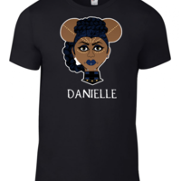 Custom Disney Black Panther Super Hero Mickey Mouse and Minnie Mouse T-Shirt