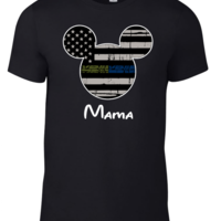 Custom Disney House Divided Disney US Marines Military Police Family Mickey Mouse Family Matching Shirts