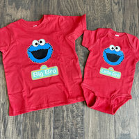 Sesame Street Family Birthday Custom T-shirts