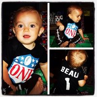 Family Birthday Football Body Suit "ONE"