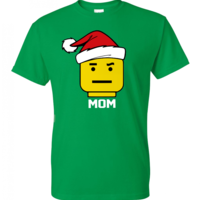 Santa Hat Lego Personalized Family Shirts with Facial Expression Legoland T-Shirts