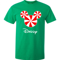 Disney Peppermint Christmas Family Mickey and Minnie Custom T-Shirts