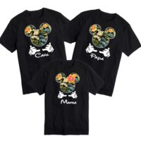 Disney Hawaii Shaka Hands Aulani Family Mickey Mouse and Minnie Mouse T-Shirt