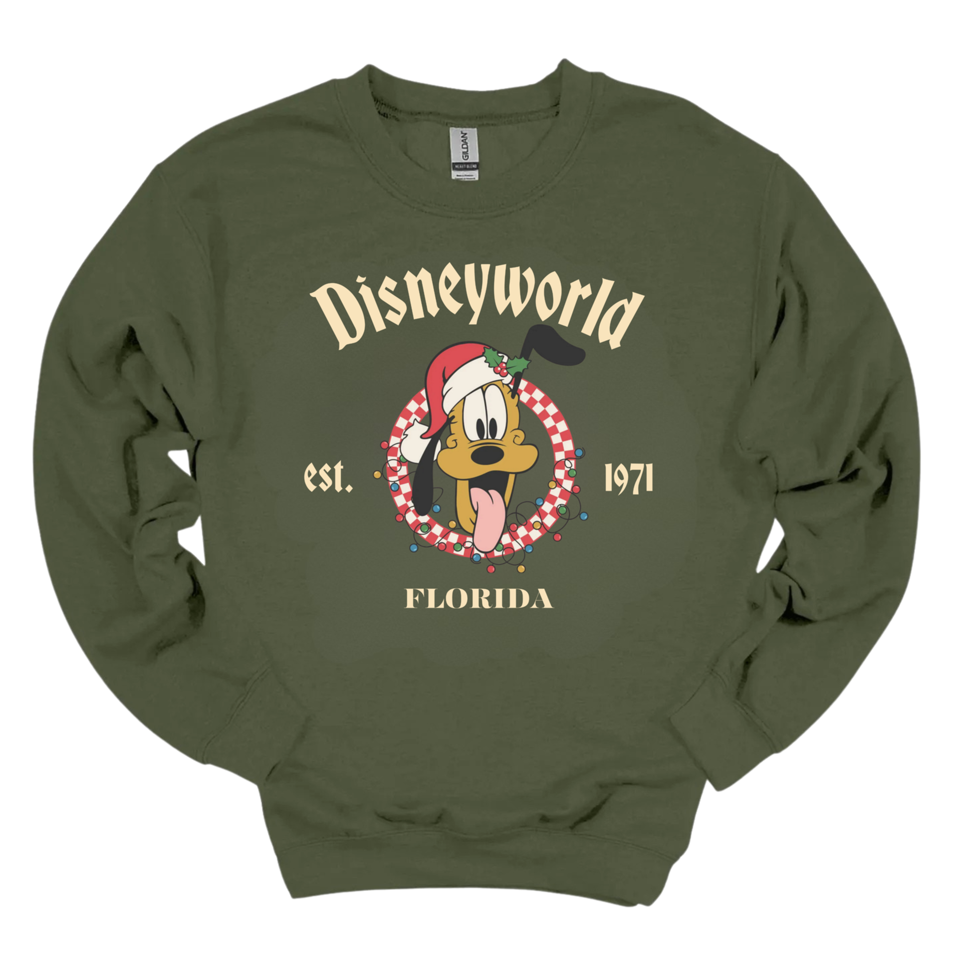 Retro Disney Matching Characters Christmas Trip T_Shirt_ Vintage Mickey Minnie, Donald_ Goofy_ Pluto Holiday Tee Comfort  Noahs Ark Box Family Tee Colors