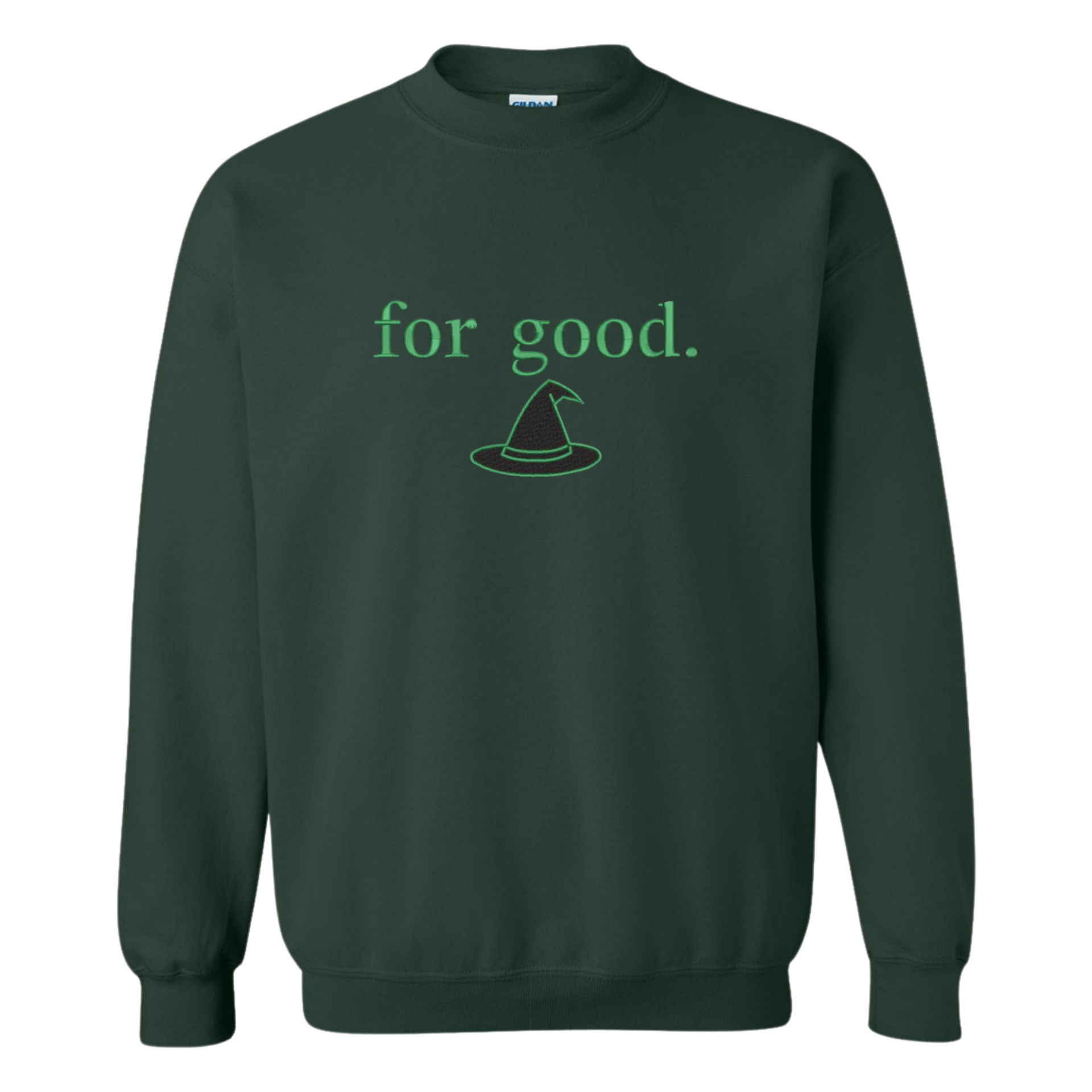 For Good Embroidered Sweatshirt, Good Wicked Inspired Sweatshirt, Aesthetic Changed For Good Sweatshirt, Wizard Of Oz Sweater Noahs Ark Box
