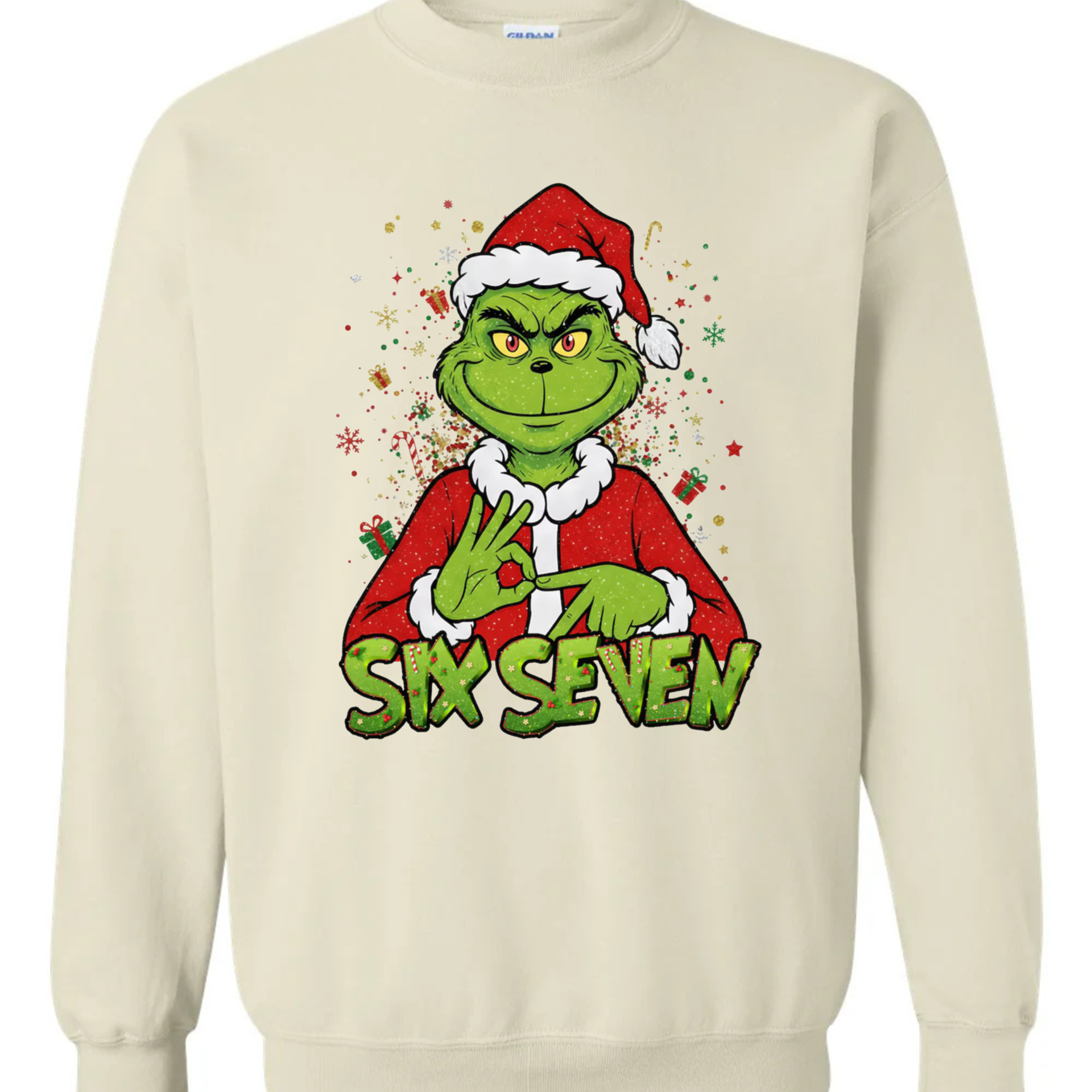 6 7 Sweatshirts, 6 7 Couples Grinch Christmas, Funny Matching Shirt, Trendy Tiktok Christmas Tees, 67 Trend Tshirt, Grinchmas Six Seven Meme xmas