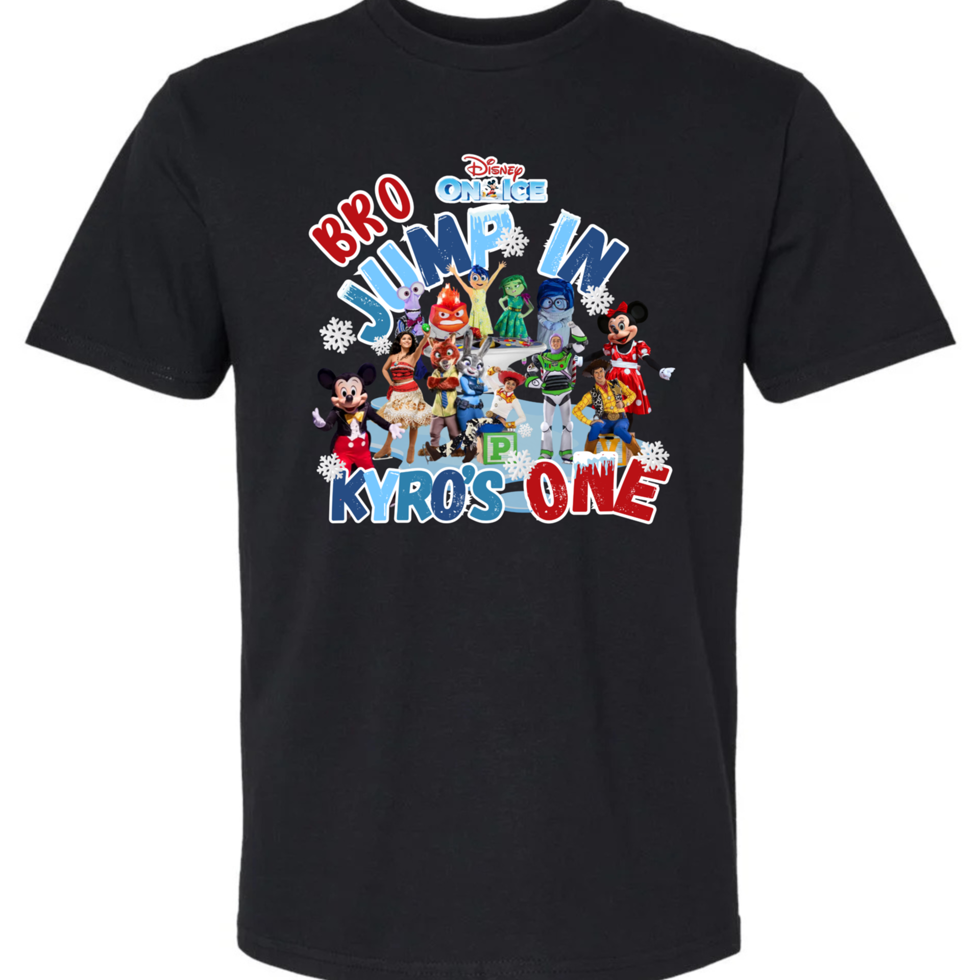 Personalized Disney on Ice Birthday Boy Shirt Custom Party Tee
