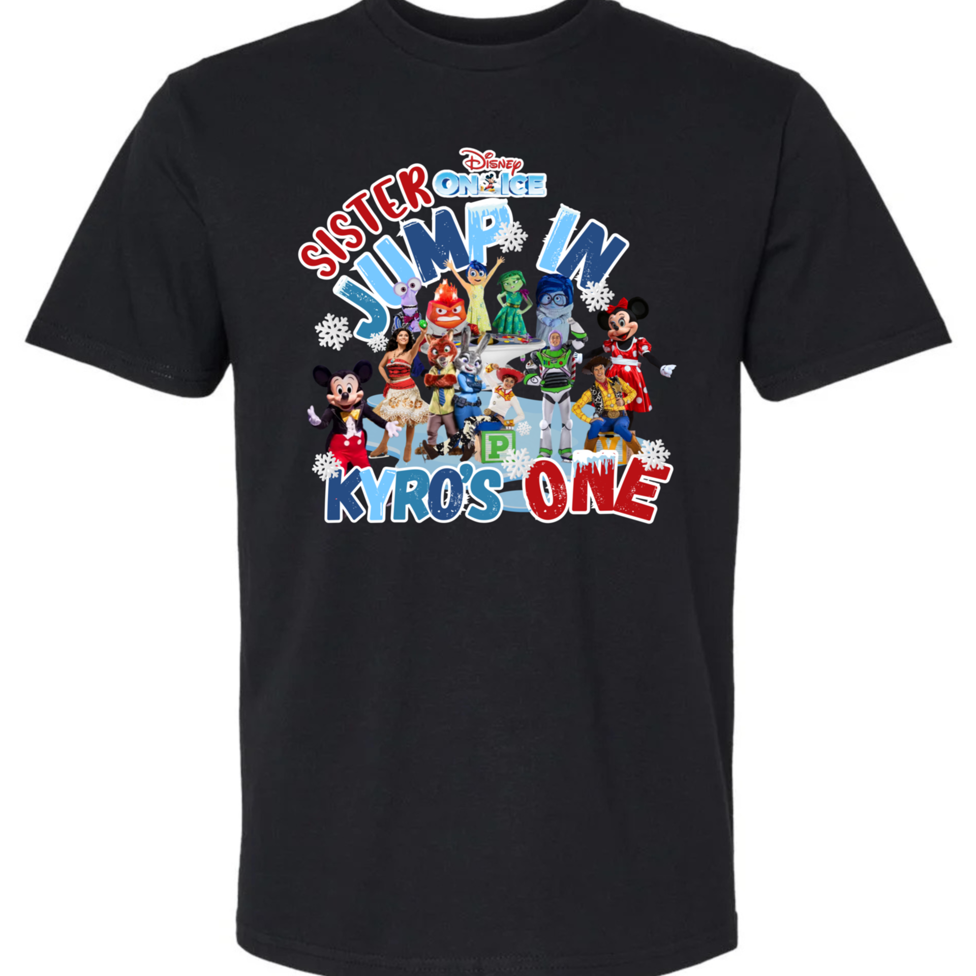 Personalized Disney on Ice Birthday Boy Shirt Custom Party Tee