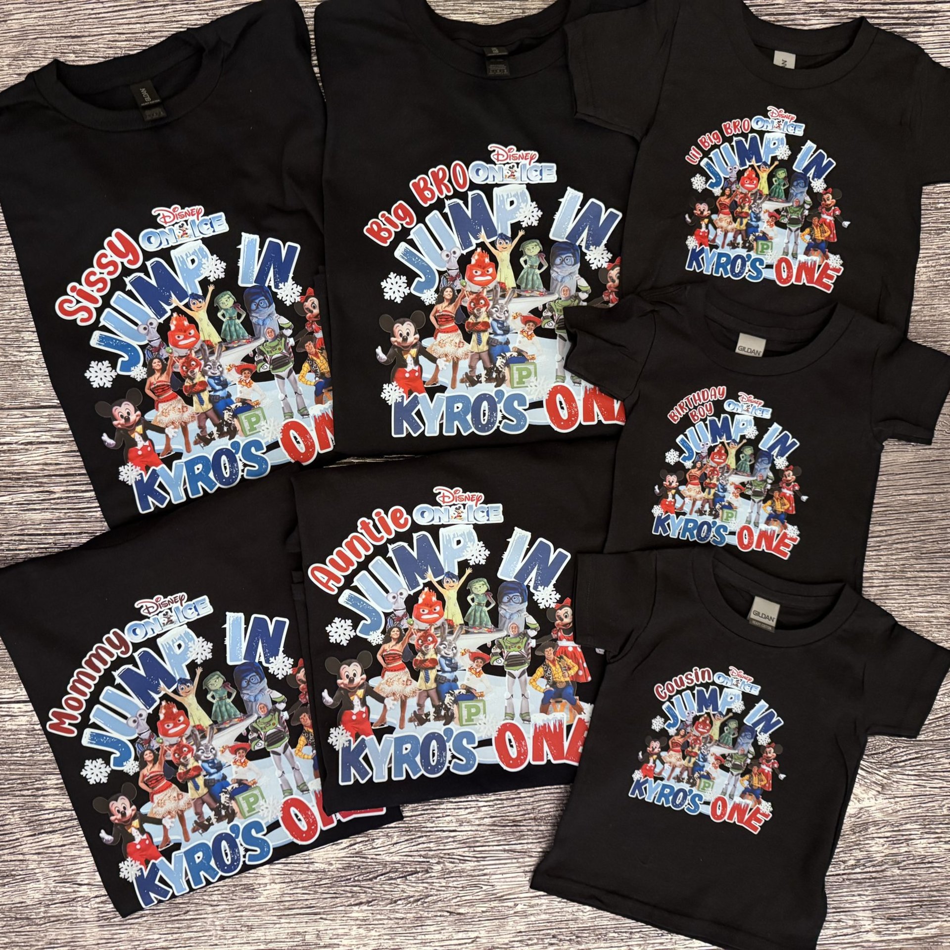 Personalized Disney on Ice Birthday Boy Shirt Custom Party Tee