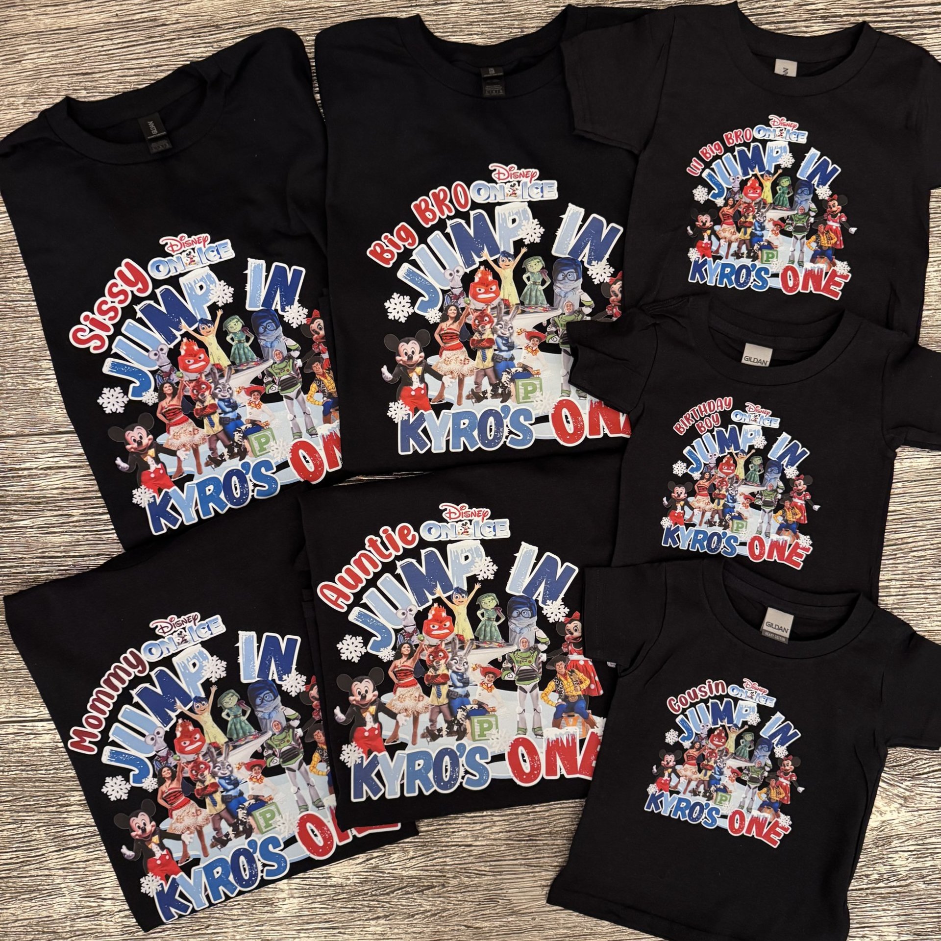 Personalized Disney on Ice Birthday Boy Shirt Custom Party Tee