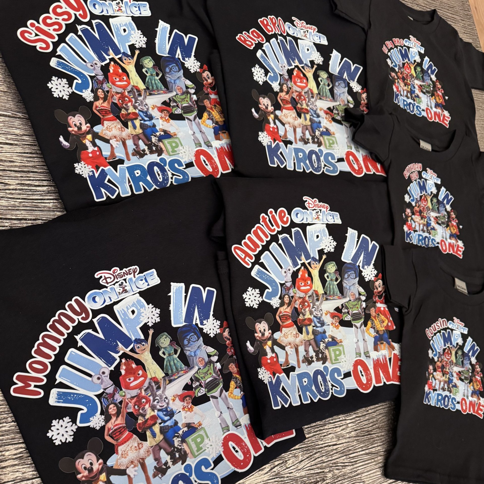 Personalized Disney on Ice Birthday Boy Shirt Custom Party Tee