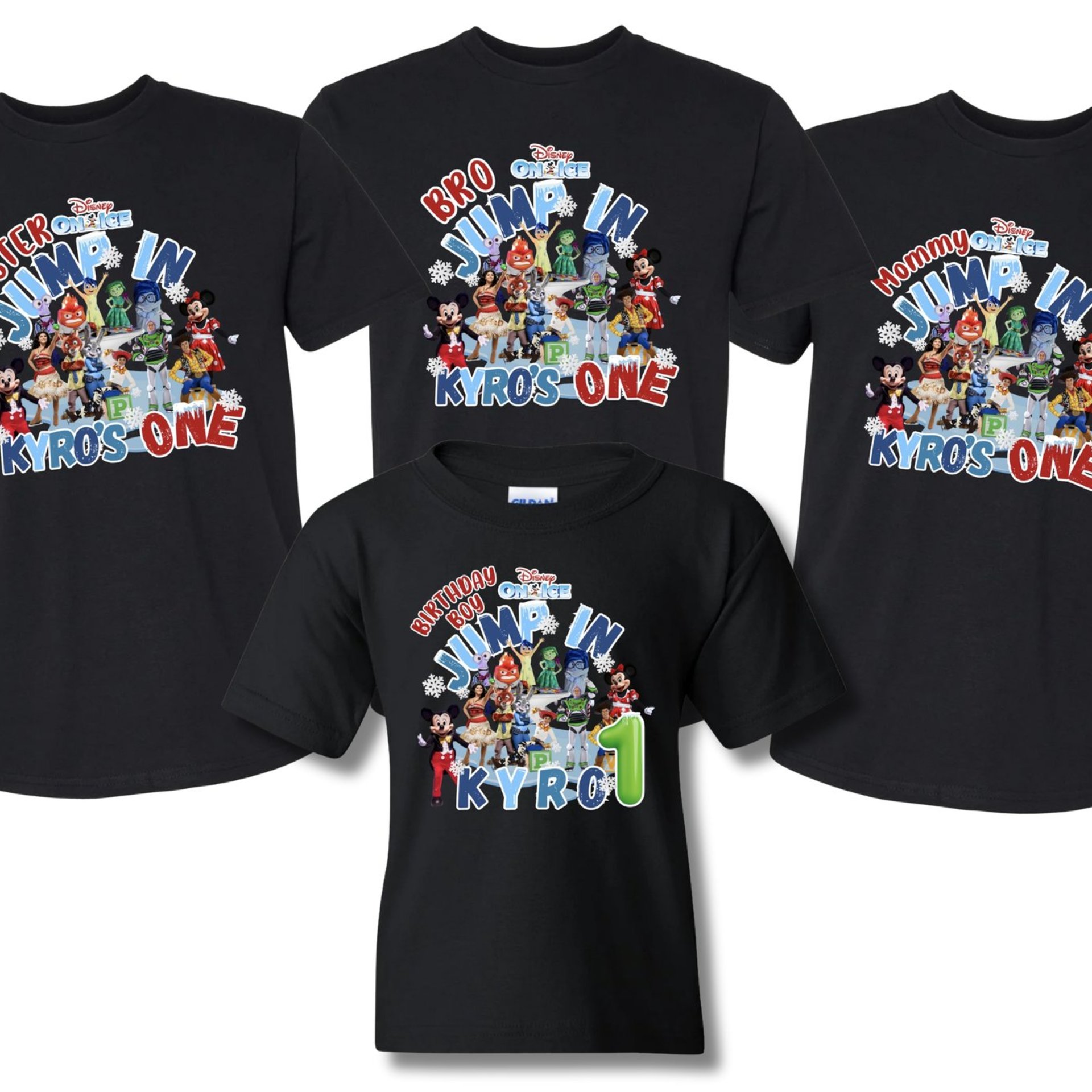 Personalized Disney on Ice Birthday Boy Shirt Custom Party Tee