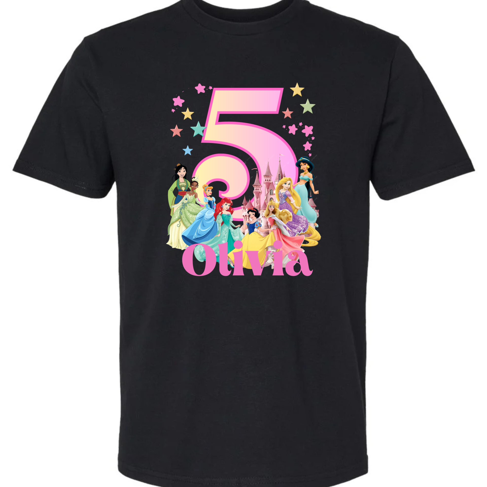 Disney Princess Birthday Family Shirts 