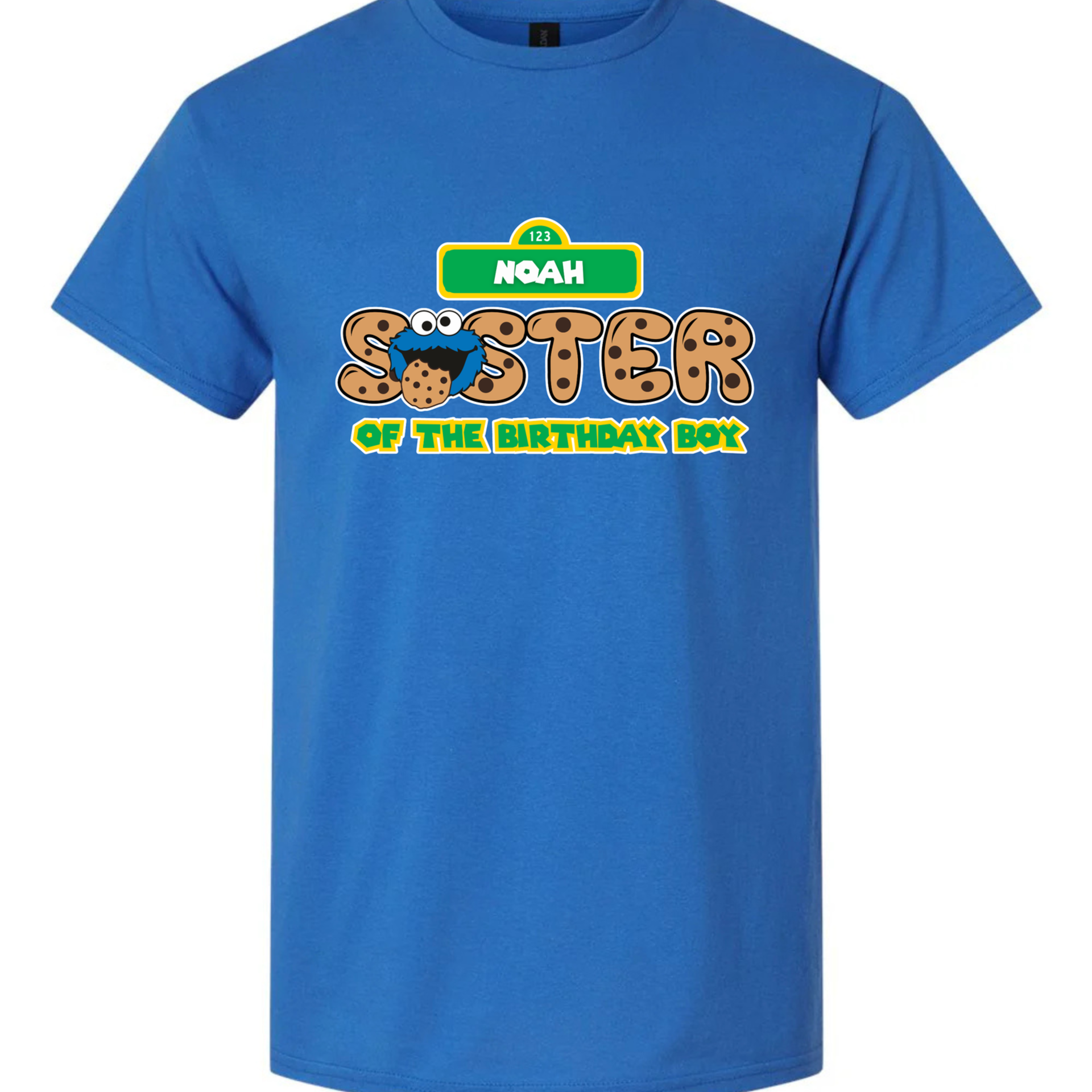 Custom Cookie Monster Birthday Boy Custom Tee Birthday Party Shirt