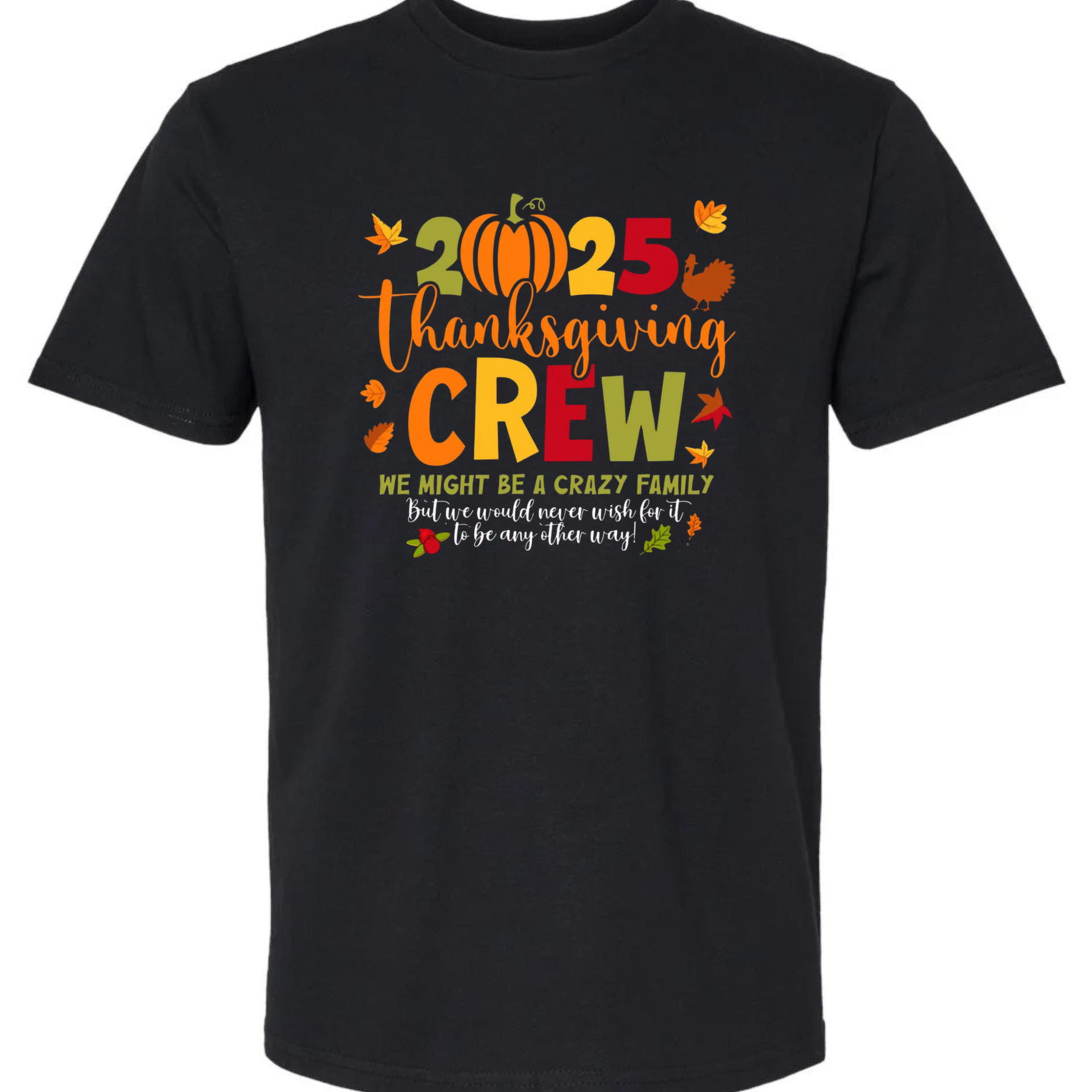 Thanksgiving Crew Family Matching Shirts 2025
