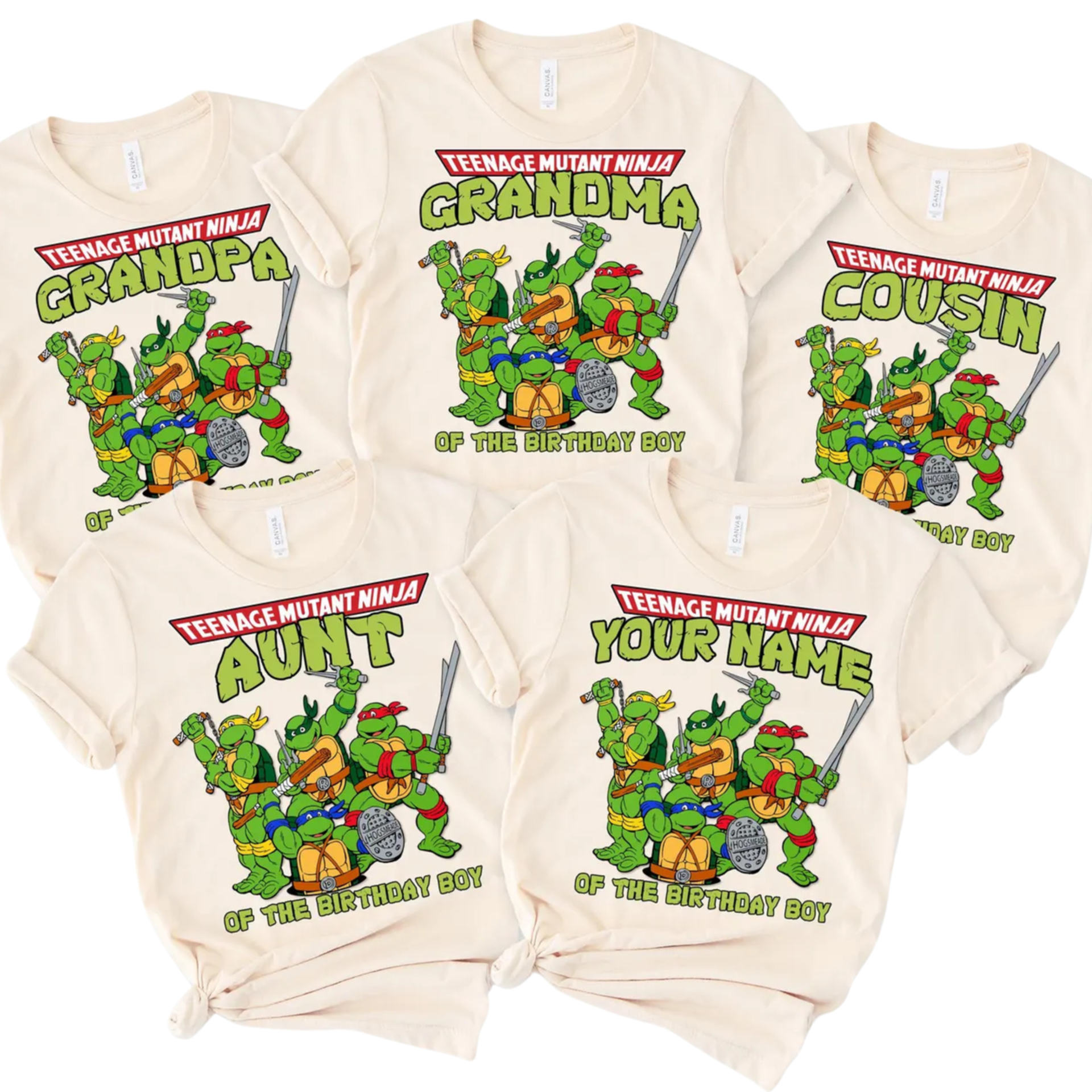 Turtles Birthday Family Matching T-shirt, Custom Turtle Birthday Party T-shirt,Turtles Matching T-shirt,Movie Toddler Tee, Green Turtles Tee