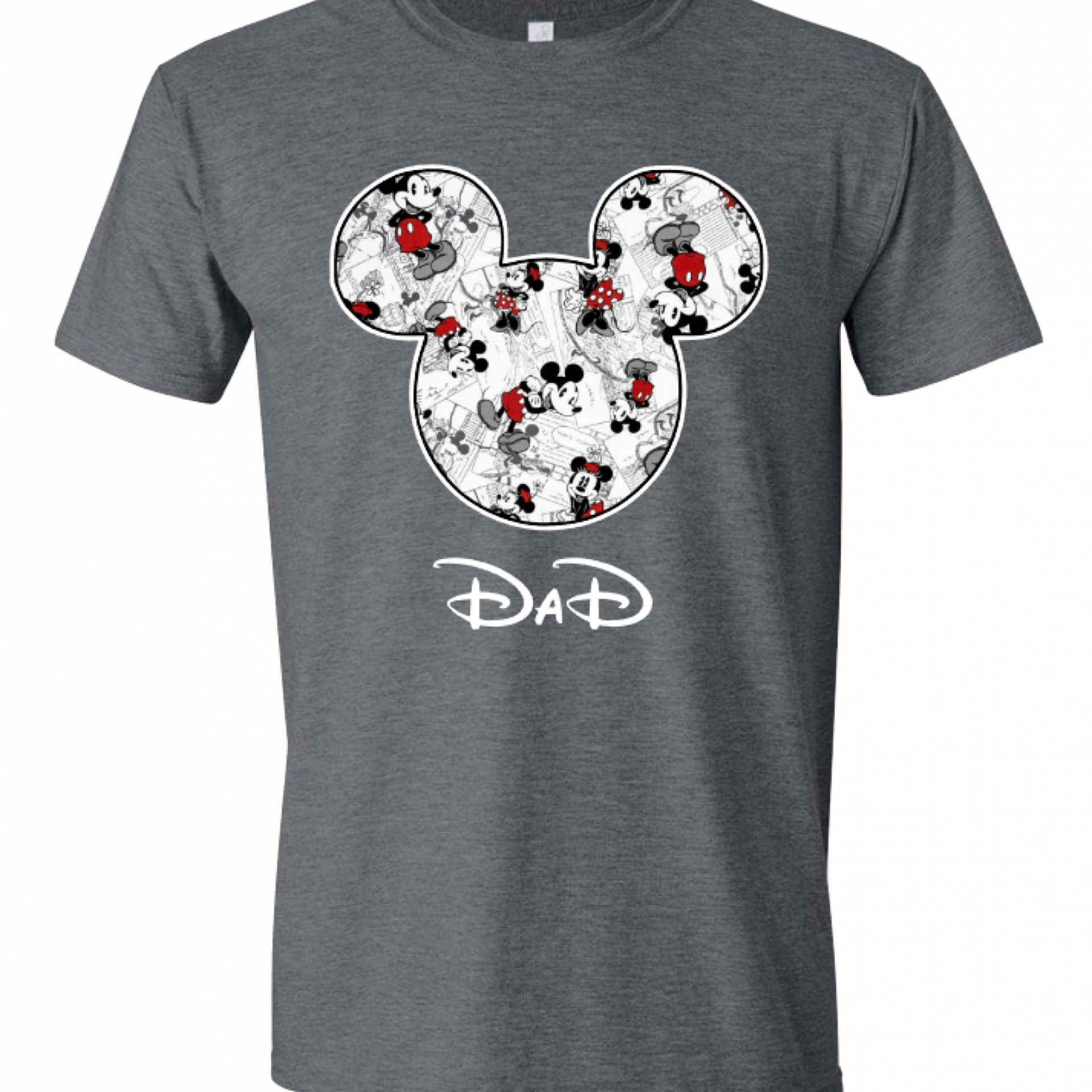 Disney Family Mickey Black & White Custom T-Shirts
