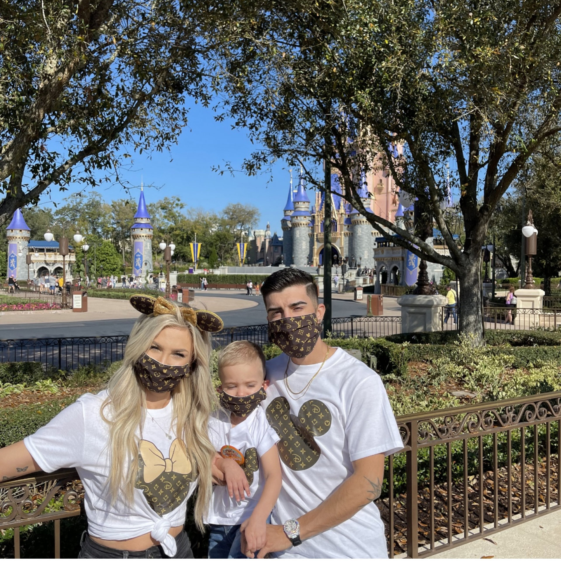 Custom Disney Monogram, Mickey Minnie Mouse and Friends T-Shirt