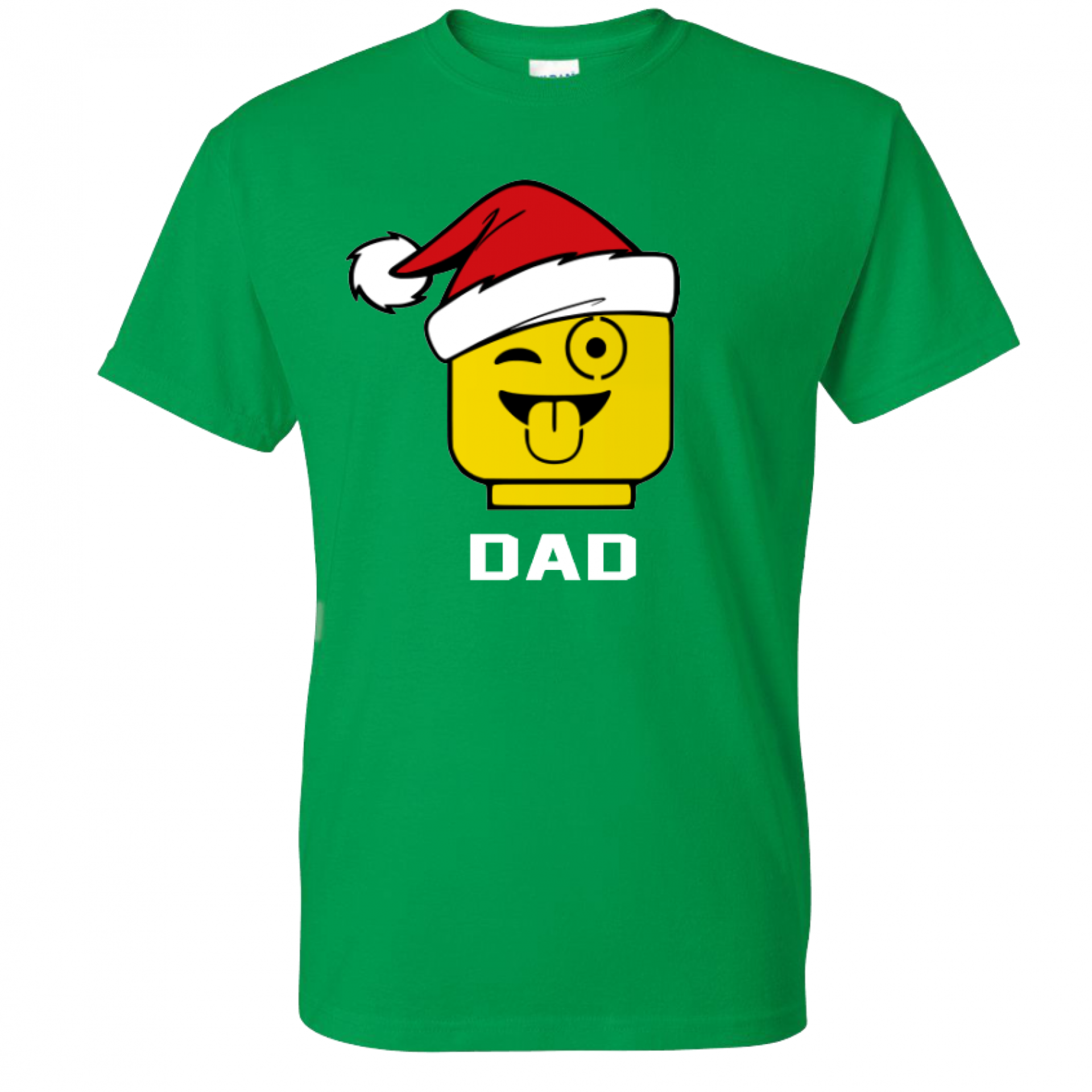 Santa Hat Lego Personalized Family Shirts with Facial Expression Legoland T-Shirts
