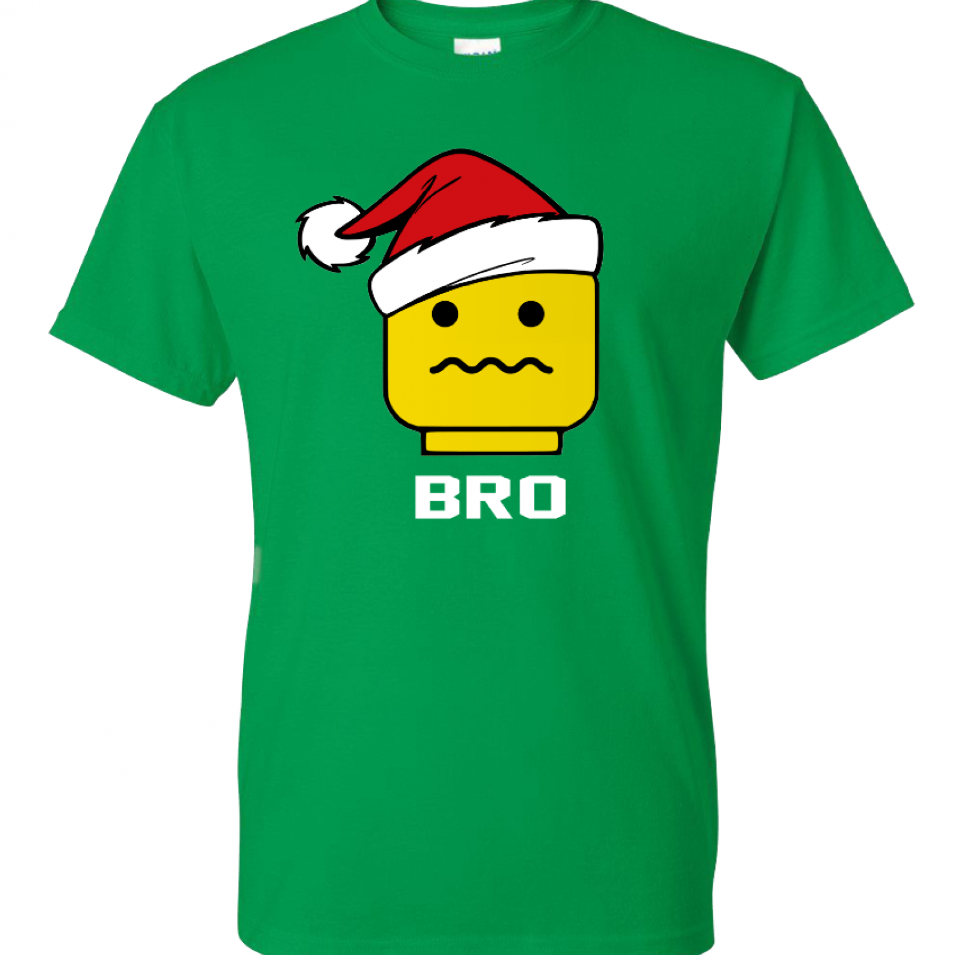 Santa Hat Lego Personalized Family Shirts with Facial Expression Legoland T-Shirts