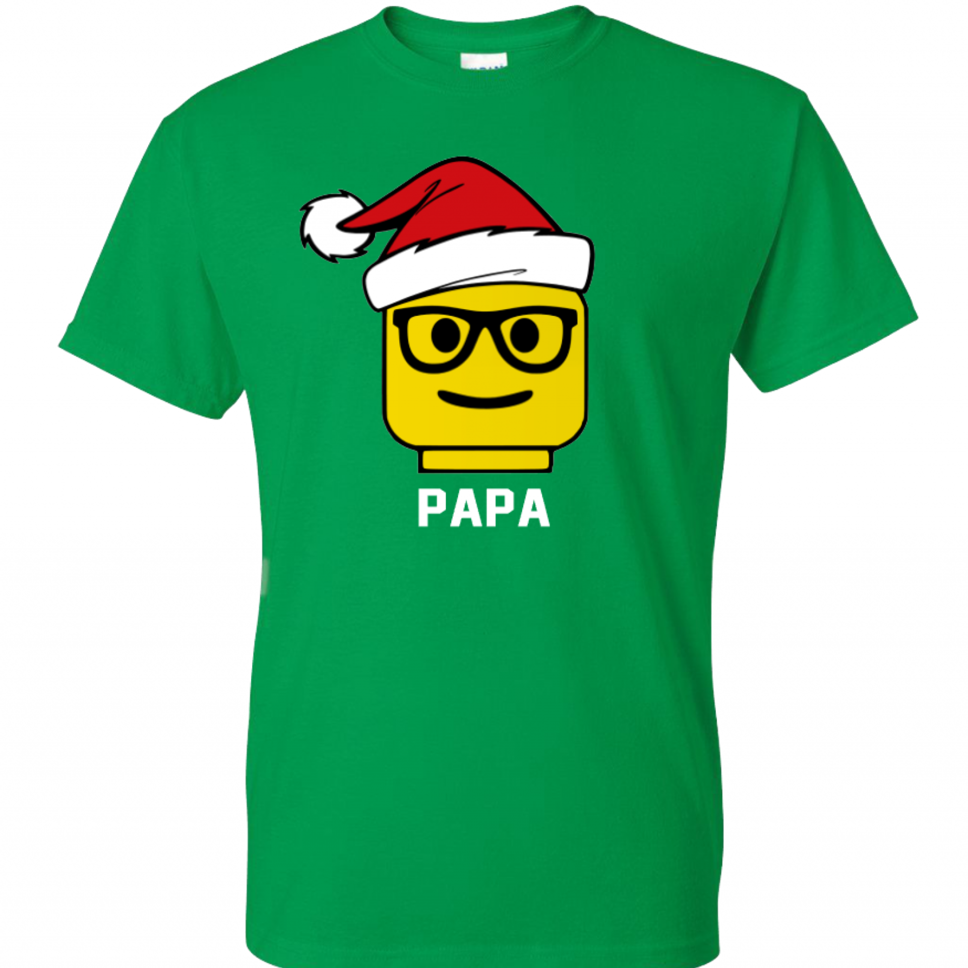 Santa Hat Lego Personalized Family Shirts with Facial Expression Legoland T-Shirts