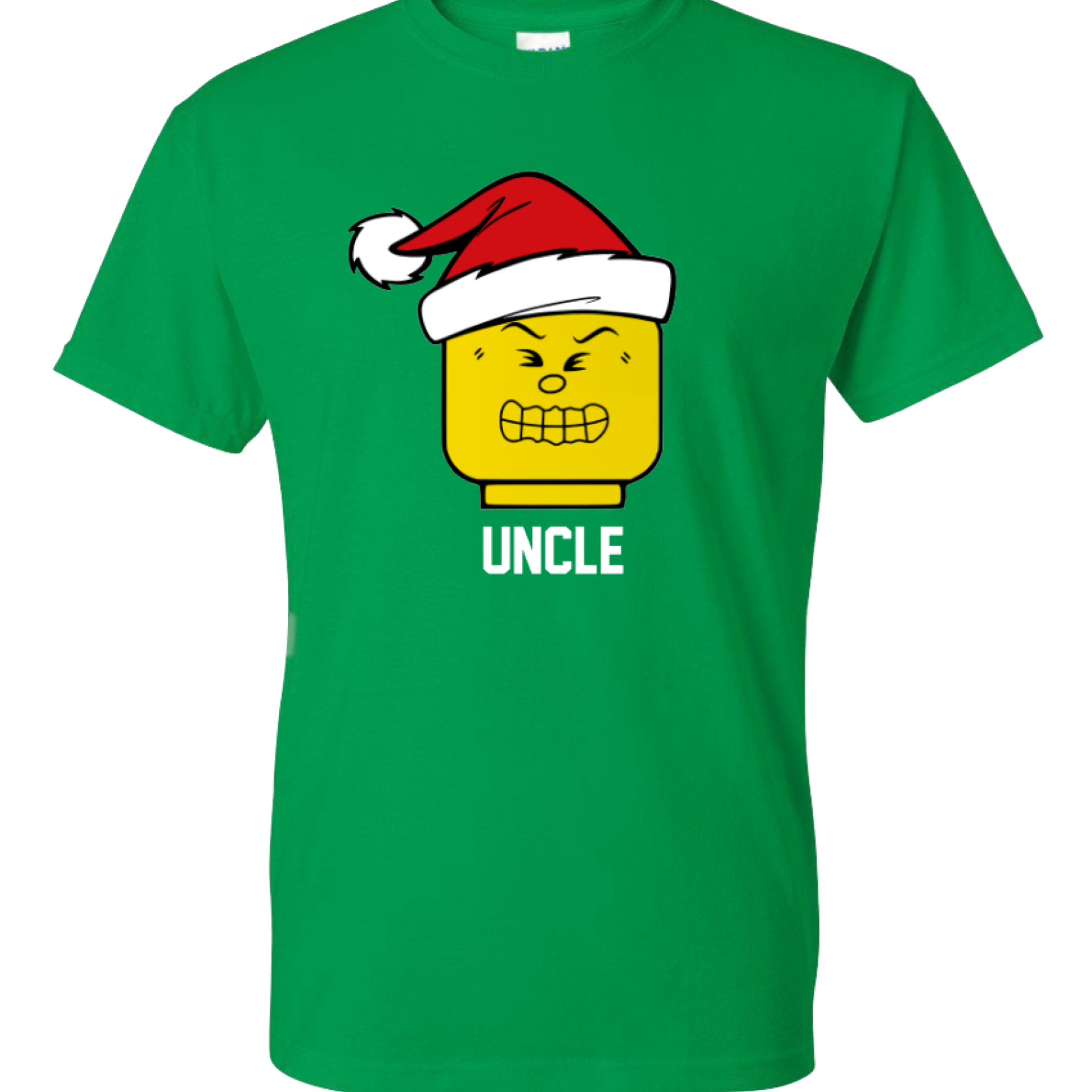 Santa Hat Lego Personalized Family Shirts with Facial Expression Legoland T-Shirts