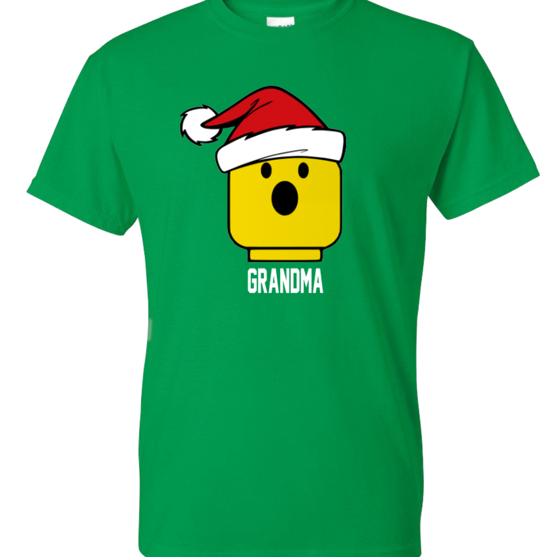 Santa Hat Lego Personalized Family Shirts with Facial Expression Legoland T-Shirts