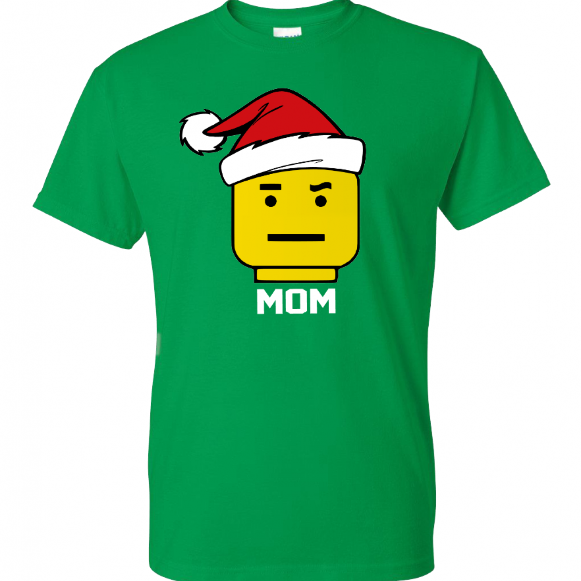Santa Hat Lego Personalized Family Shirts with Facial Expression Legoland T-Shirts