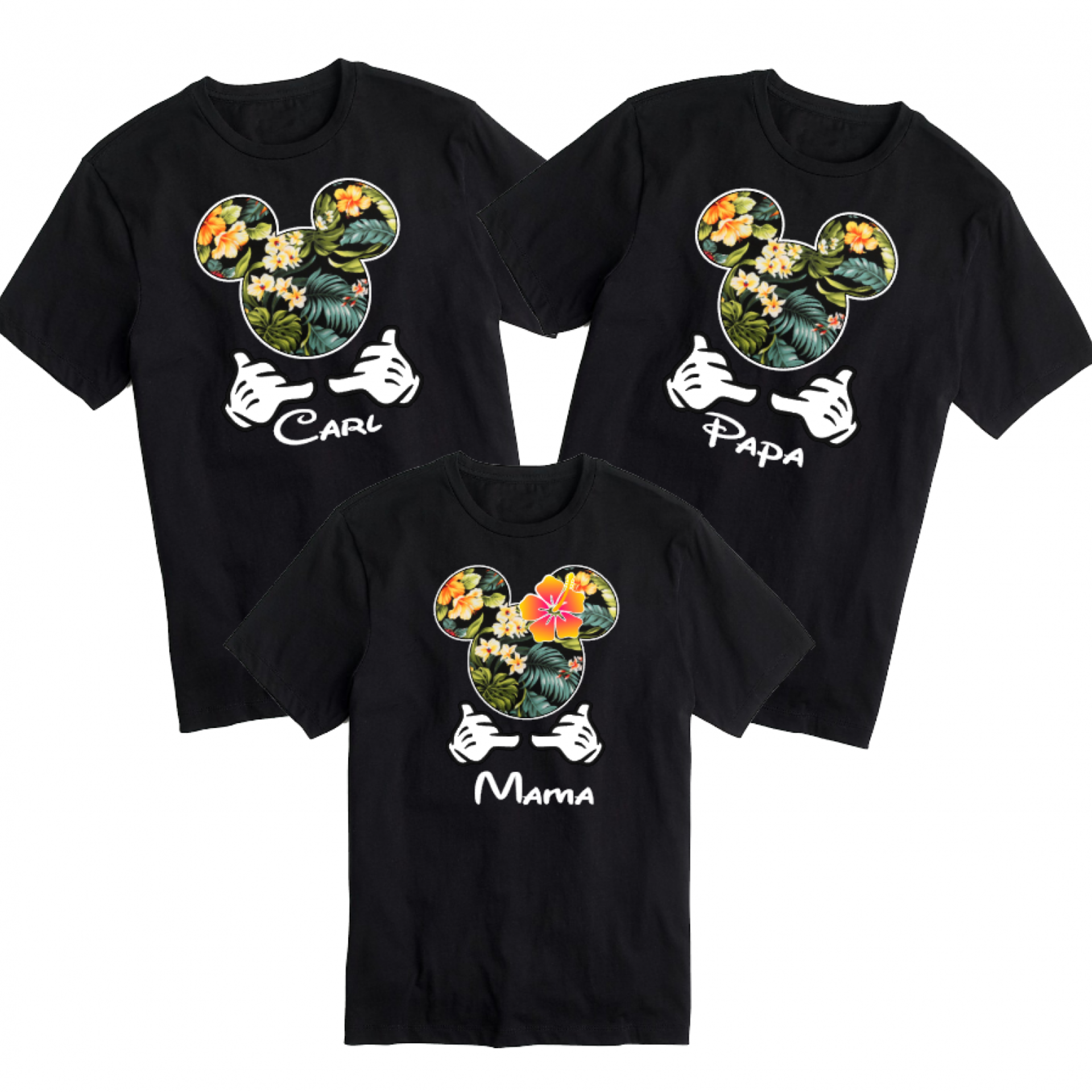 Custom Disney Hawaii Shaka Hands Aulani Family and Friends T-Shirt